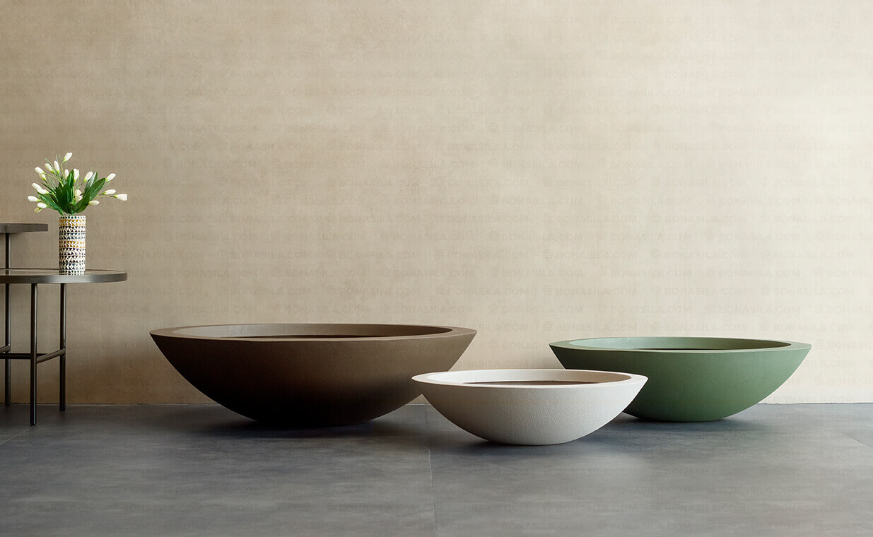 bowl shaped planters